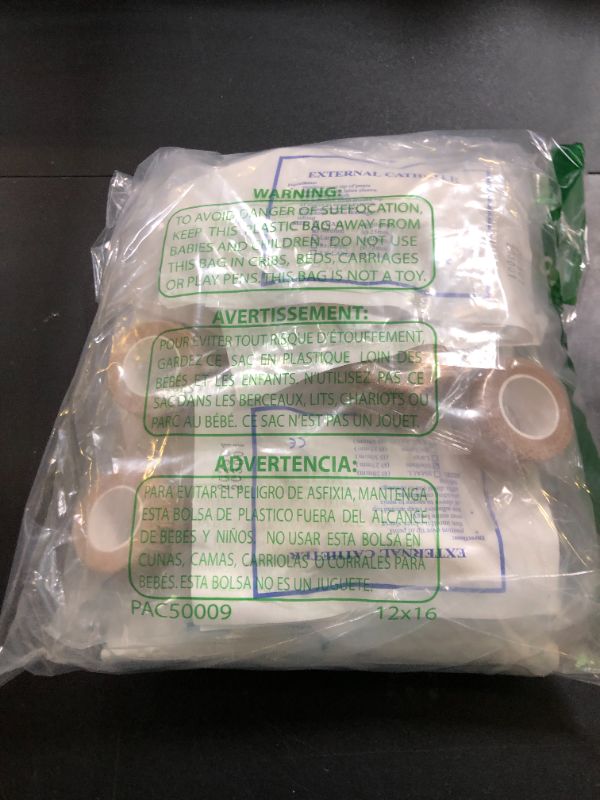 Photo 1 of VEEVIIY External Male catheters for Men, 26 pcs Soft Latex Sets, 1 pcs 750 ml Leg Bag, 1 pcs1000 ml Leg Bag, 1 pcs 1500 ml Urine Bag, 1 pcs 2000 ml Urine Bag with 4 pcsTapes (25MM)