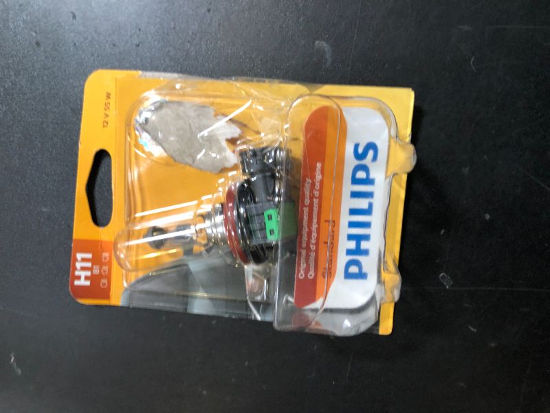 Photo 1 of Philips 12362B1 H11 Standard Halogen Replacement Headlight Bulb, 1 Pack