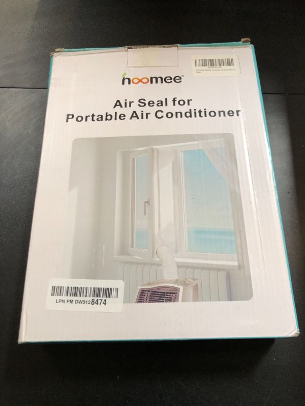 Photo 1 of HOOMEE 400CM (157") Universal Window Seal for Portable Air Conditioner and Tumble Dryer – Works with Mobile Air-Conditioning, Easy to Install - Air Exchange Guards with Zip and Adhesive Fastener