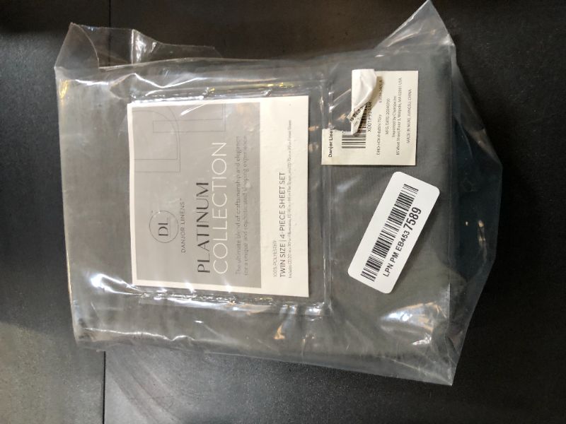 Photo 1 of Danjor Linens Twin Sheets Set - Hotel Luxury Essential Bedding - 4 pc Soft Bedding & Pillowcases Set with Deep Pockets - Breathable Bed Sheets, Wrinkle Free - Grey Sheets