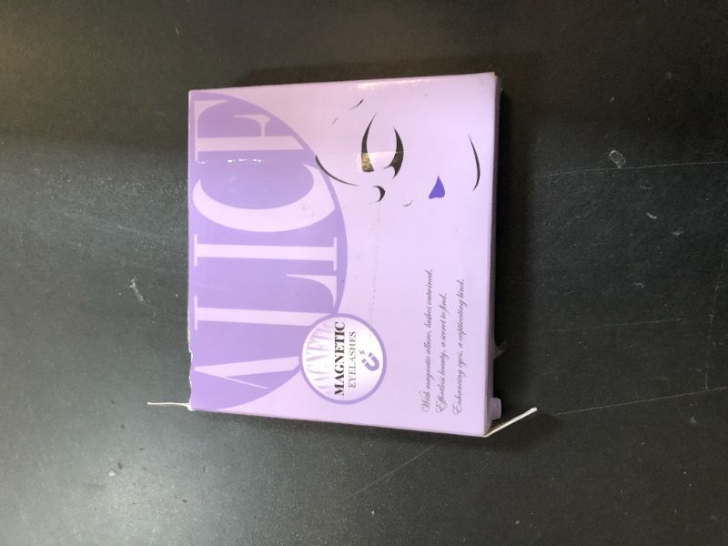 Photo 1 of ALICE Magnetic Eyelashes Reusable Magnetic Lashes Kit with Lash Applicator Wispy Nautral Cat Eye lashes No Glue