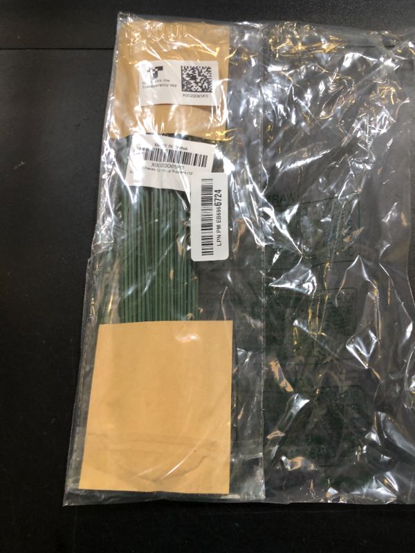 Photo 1 of 100 Assorted 12 in Dark Green Premium Floral Stem Wire - 18 Gauge, Perfect for Florist Arrangements & Handcrafts