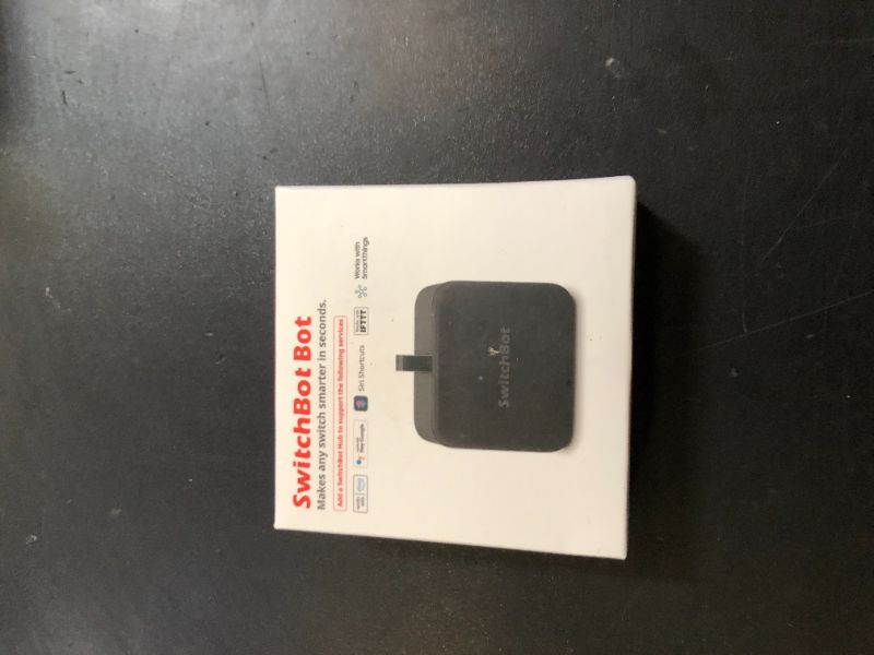 Photo 1 of SwitchBot Smart Switch Button Pusher - Bluetooth Fingerbot for Rocker Switch/One-Way Button, Automatic Light Switch, Timer and APP Control, Works with Alexa When Paired with SwitchBot Hub (Black)