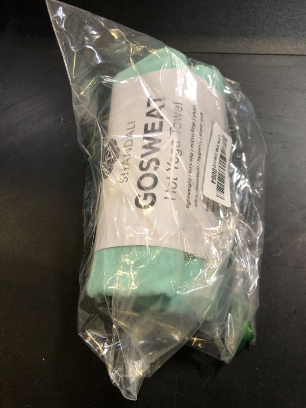 Photo 1 of Hot Yoga Towel - SUEDE - 100% Microfiber, Super Absorbent, Bikram Yoga Towel - Exercise, Fitness, Pilates, and Yoga Gear. Teal 26.5" x 72"