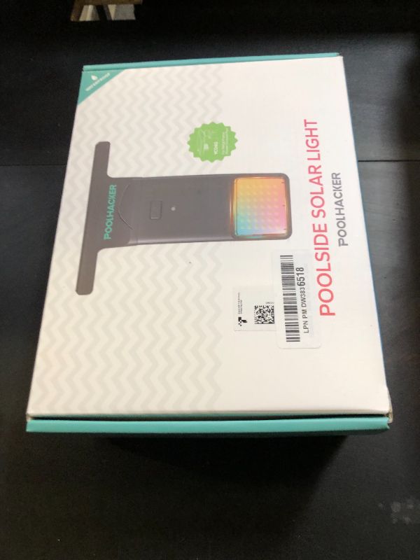 Photo 1 of POOLHACKER Solar Pool Lights Only for Metal Frame Above Ground Pool, 10-Color 4-Mode Light Sensing LED, Underwater Swimming Lighting with Timer Off, Submersible Pool Lights with Remote, 1 Pack