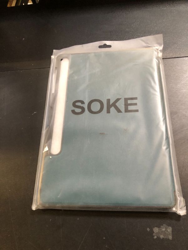 Photo 1 of Soke Galaxy Tab S8+/S7 FE/S7 Plus Case with S Pen Holder [SM-X800/X806/T730/T736B/T970/T975] - Shockproof Stand Folio Case for Samsung Tab S8+ 2022/S7 FE 2021/S7 Plus 2020 12.4" Tablet,Teal