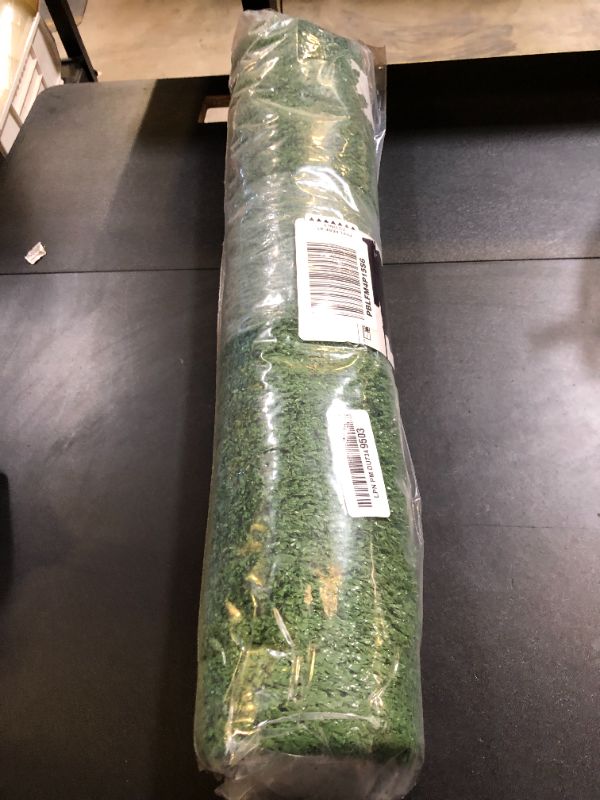 Photo 1 of Ottomanson Artificial Grass Turf 22" x 6' Indoor Outdoor Faux Grass Rug with Drainage Holes, Customizable with Extra Long Size Options, Perfect for Patio Lawn Balcony Weddings Photoshoot Backdrop