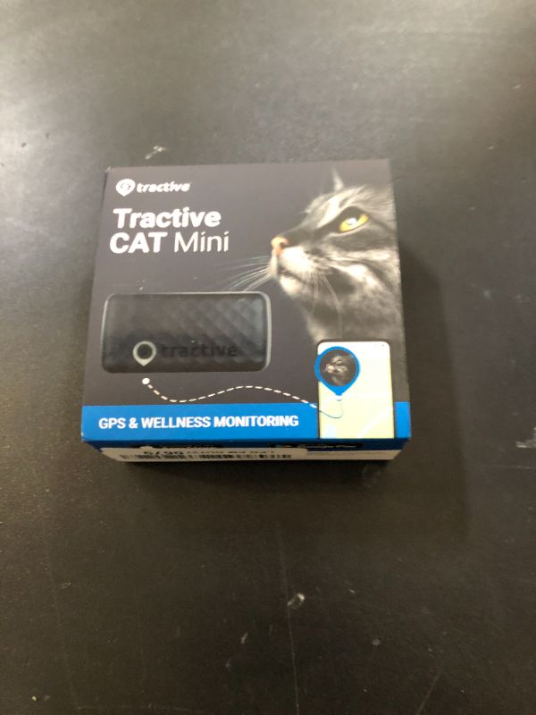 Photo 1 of Tractive GPS Cat Tracker (6.5 lbs+), Real-time Pet Location Tracker, Health & Wellness Alerts, Battery Life Up to 7 Days, Breakaway Cat Collar Included (Dark Blue)