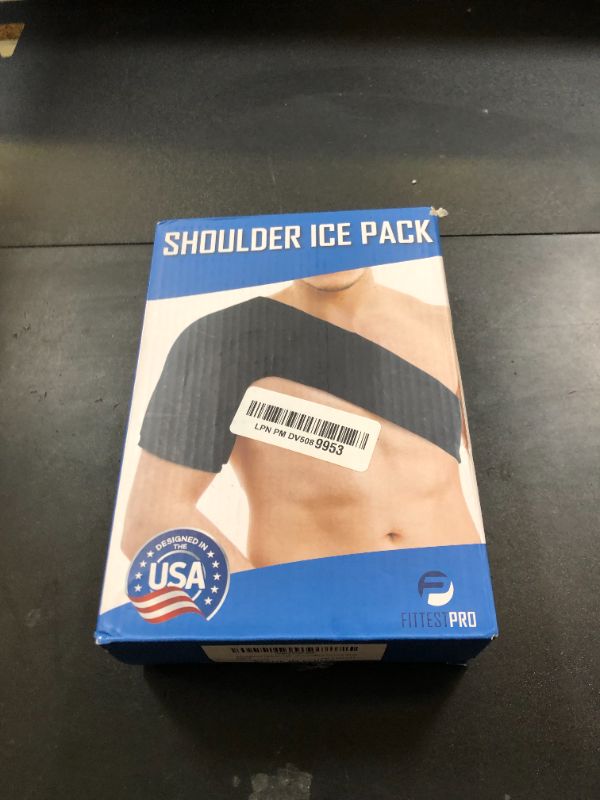 Photo 1 of Fittest Pro Shoulder Ice Pack Wrap, HSA or FSA Eligible, Reusable Cold Therapy Wrap for Tendonitis, Swelling, Rotator Cuff, and Recovery