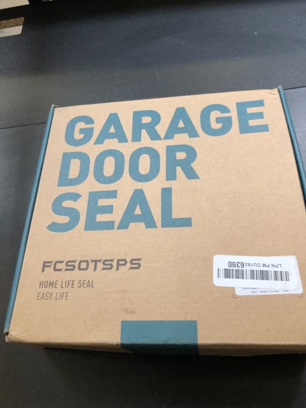 Photo 1 of FCSOTSPS Garage Door Seal Top and Sides, 34.4FT Soft and Hard Composite Rubber Beige Garage Door Weather Stripping Replacement, Universal Weatherproofing Garage Door Side Seal Strip