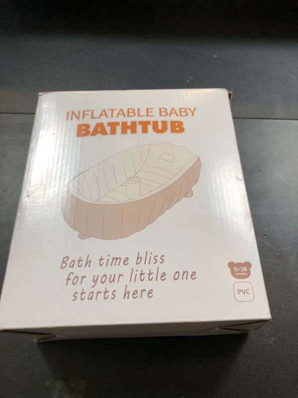 Photo 1 of MINK Inflatable Bathtub for Toddlers - Portable Baby Tub with Collapsible Design for Easy Storage - Perfect for Newborns to Infants