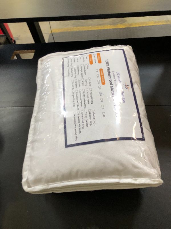 Photo 1 of JS Sanders Collection Family King 120x80 Size Mattress Topper - 100% Waterproof Cover Protector with 15" Deep Pocket Fitted Style Super Soft Cotton Terry Fabric Mattress Cover