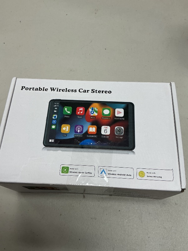 Photo 1 of Portable Wireless Carplay Car Stereo, 7" HD Touchscreen for Car with Apple CarPlay & Android Auto with Backup Camera/Mirror Link/Voice Control/Bluetooth/GPS/AUX/FM Satellite Radio for All Vehicles1044354178
