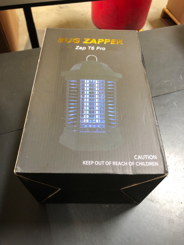 Photo 1 of GOOTOP Bug Zapper Outdoor, Mosquito Zapper, Electric Fly Zapper, Mosquito Killer, Fly Traps, 3 Prong Plug, Flying Insects Zapper Indoor Outdoor 90-130V, 4200V, ABS Plastic Outer (Black)