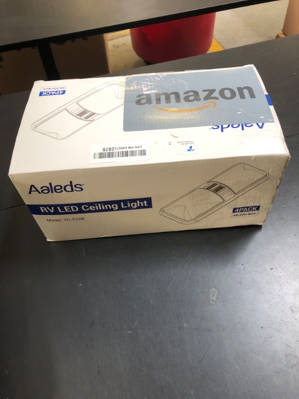 Photo 1 of Aaleds RV Lights Interior, 12 Volt Led Lights 1000LM, Camper Lights 8W, RV Led Lights Interior Fixtures 12V, RV Ceiling Dome Light with Switch for RV/Camper/Trailer/Boat/Car (Natural White, 4Pack).