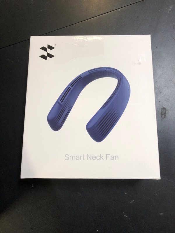 Photo 1 of SMARTDEVIL Neck Fan, Hands Free Portable Neck Fan, 4000mAh Rechargeable Personal Neck Fan, Wearable Bladeless Neck Fan with 360° Cooling, 3 Speeds Cooling Neck Fan for Travel, Outdoor, Working, Blue