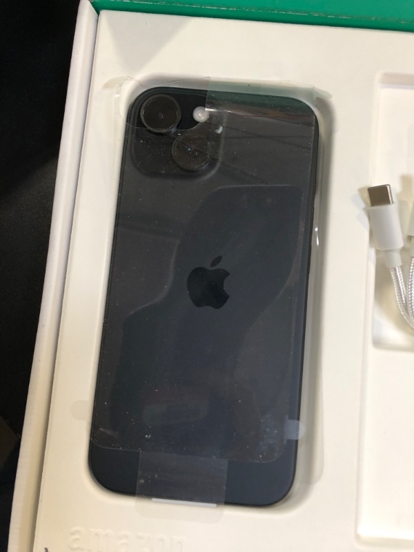 Photo 1 of Apple iPhone 15, 128GB, Black - Unlocked (Renewed Premium)