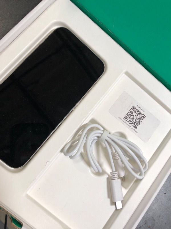 Photo 1 of Apple iPhone 15 Pro, US Version, 128GB, White Titanium - Unlocked (Renewed Premium)