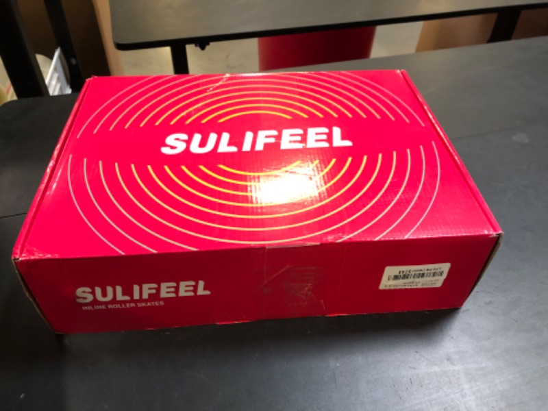 Photo 1 of SULIFEEL Rainbow Unicorn 4 Size Adjustable Light up Roller Skates for Girls Boys for Youth Large
