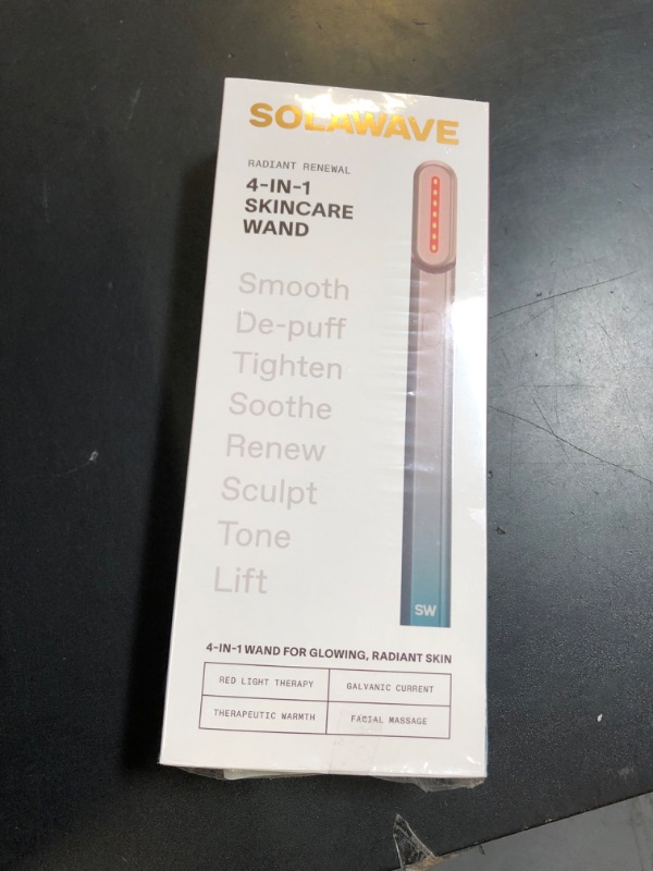 Photo 1 of Solawave 4-in-1 Skinware Wand - Upgraded Radiant Renewal with Facial Massager, Red Light, Galvanic Current, and Therapeutic Warmth Anti-Aging Beauty Device (Blue/Pink Ombre)