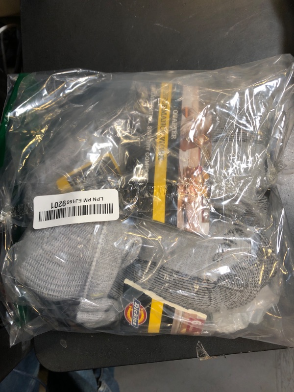 Photo 1 of Dickies Men's Dri-Tech Moisture Control Quarter Socks, Available in M-XXL (6, 12, 18, Grey (6 Pairs), Large