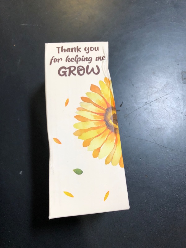 Photo 1 of U-Goforst Teacher Appreciation Gifts, Emotional Cheer Thank You Gifts for Women Boss Coworkers Friends, Support Positive Handmade Crochet Sunflower Pot for Birthday Christmas Last Day of School