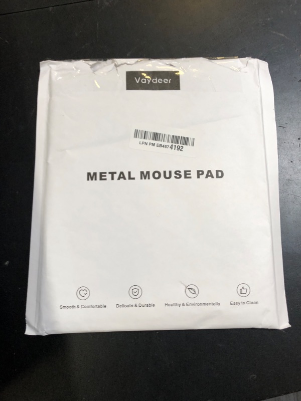 Photo 1 of Hard Silver Metal Aluminum Mouse Pad Mat Smooth Magic Ultra Thin Double Side Mouse Mat Waterproof Fast and Accurate Control for Gaming and Office(Small 9.05X7.08 Inch)