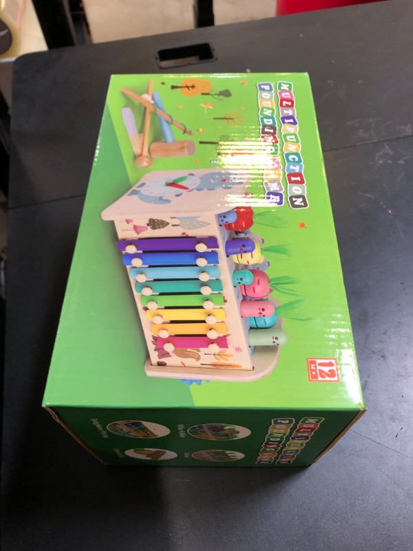 Photo 1 of Lterfear 9 in 1 Montessori Toys for 1 Year Old, Wooden Hammering Pounding Toy Whack A Mole Game for Toddlers with Xylophone Toddler Activities for Baby 1 2 3 Year Old Girl Boy Birthday Gift