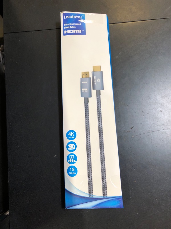 Photo 1 of LEADSTAR HDMI Cable 4K 15 ft, High Speed HDMI 2.0 Cord Braided | 4K@60Hz, Ultra HD, 2160p, ARC, HDR, 3D, HDCP 2.2 | for Xbox / PS5 / TV/Laptop/Monitor
