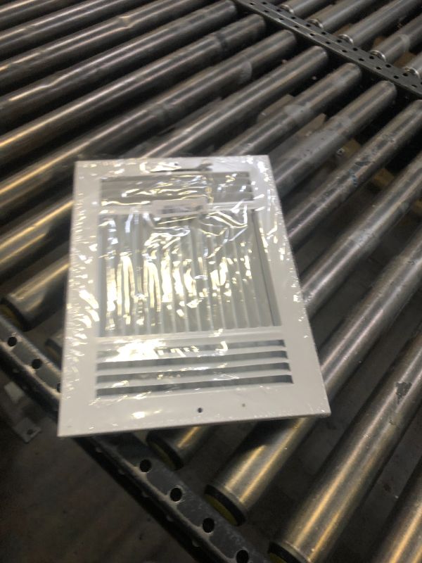 Photo 1 of HBW 12"x 8" (Duct Opening Size) 3-Way Stamped Face Steel Ceiling/sidewall Air Supply Register - Vent Cover - Actual Outside Dimension 13.75" X 9.75"