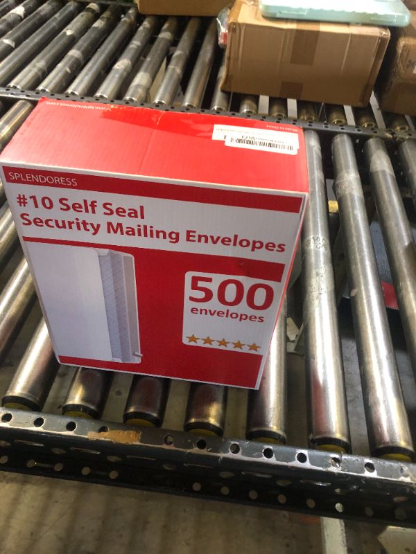 Photo 1 of #10 Envelopes Letter Size Self Seal | 500 Business Mailing Security Peel and Sealing Envelope | 100% Tinted | no 10 White Windowless Legal Regular Plain Envelops Pack | 4-1/8 x 9-1/2 Inches | 24 LB