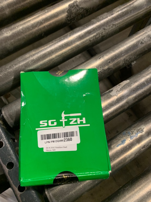 Photo 1 of M8 x 1.25mm Hex Nuts 100Pcs 304 Stainless Steel 18-8, Full Thread, Hex Drive, Bright Finish by SG TZH
