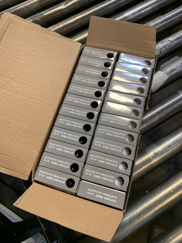 Photo 1 of Weewooday 24 Pcs Digital Kitchen Timer Magnetic Timer Bulk On/Off Switch Minute Second Count up Countdown Loud Alarm for Exercise Cook Baking(Black, White)