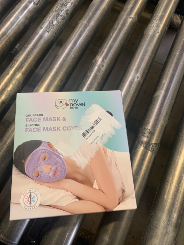 Photo 1 of my novel things Face Ice Pack and 2 Packs Silicone Face Mask Cover, Full Facial Frozen Masks Hot Cold Face Compress Reusable Skin Care Set for Women for Puffiness Swelling Relief Beauty Spa Essentials