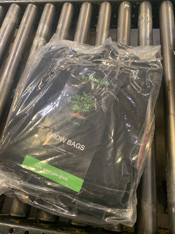 Photo 1 of VIVOSUN 5-Pack 25 Gallon Plant Grow Bags, Heavy Duty Thickened Nonwoven Fabric Pots with Handles
