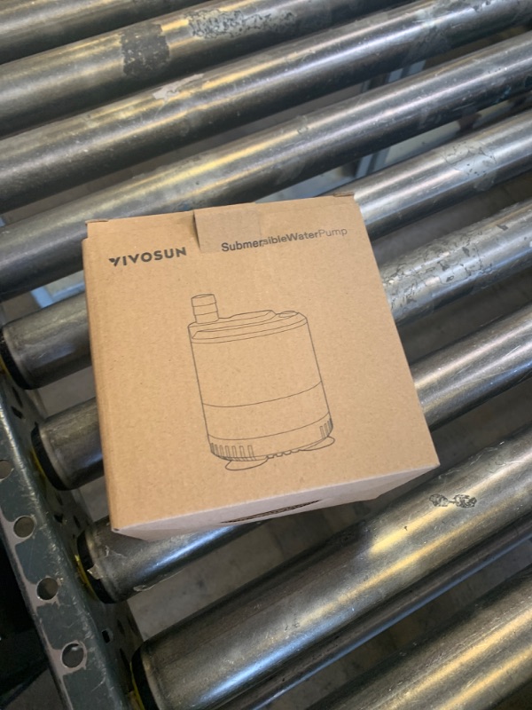 Photo 1 of VIVOSUN 400 GPH 20W Submersible Water Pump, with Adjustable Water Flow, 4.9 ft Tubing, Additional Ceramic Shaft, and Outlet Adapters, for Fish Tanks, Aquariums, Hydroponics, Fountains