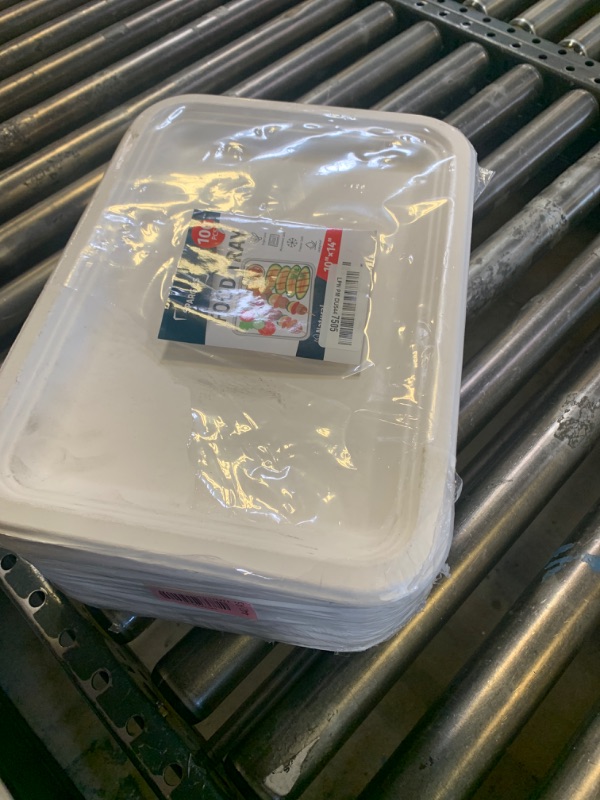 Photo 1 of 100 Pack 14 Inch Heavy Duty Disposable Food Trays Compostable Large Paper Plates Tray Set Natural Material Biodegradable for Party Serving Crawfish Lobster Crab BBQ Holiday Feast Seafood Supplies