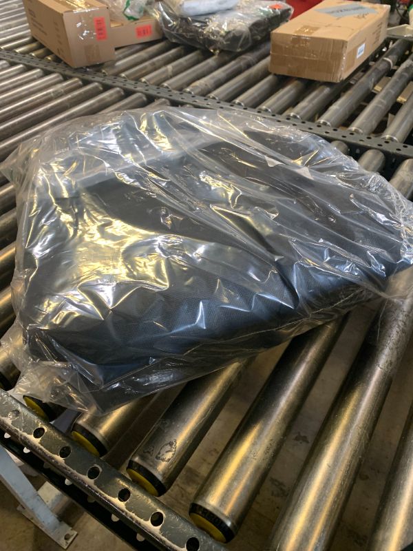 Photo 1 of Tuszom True 100% Waterproof 900D Solution-Dyed Boat Cover with 17 Windproof Straps for Trailerable Fits V-Hull, Tri-Hull Bass, Runabout, Fishing, Ski, Bass Boat 17' - 19' L, UP to 96" W
