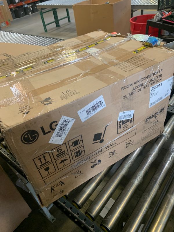 Photo 1 of LG 9,800 BTU Through the Wall Air Conditioner with Supplemental Heat, 230V, AC Wall Unit for Rooms up to 440 Sq.Ft. (18' x 25' Room Size), Perfect for Bedroom, AC with Remote and Auto-Restart, White