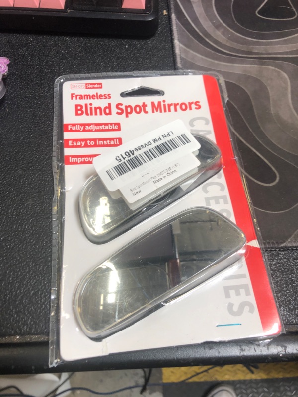 Photo 1 of Blind Spot Mirror 2 Pack, Convex Mirror Car Blind Spot Car Mirror Blindspot Mirror for Car, Side Mirror Blindspot Rearview Mirror Accessories Car Accessories (3.66"x1.30")