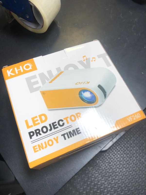 Photo 1 of Mini Projector for Outdoor Movies, KHQ Full HD Video Projector Support 1080P for iPhone, Portable Projector for Home Theater Use, Compatible with Smartphone/TV Stick/PS4/HDMI/AV/USB (2 Pack)