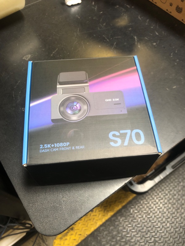 Photo 1 of Dash Cam Front and Rear: 2.5K+1080P Dual Dash Camera for Cars, Ecomoment S70 Car Camera with 3.16" IPS Screen, 170° Wide Angle, Night Vision, G-Sensor, 24H Parking Monitor, 32GB SD Card Included