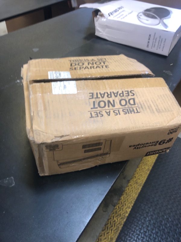 Photo 1 of 500#9 Double Window Security Envelopes, PANDRI NO.9 Self Seal White Envelopes Designed for Invoices, Business Statements & Documents - Number 9 Size 3 7/8 Inch X 8 7/8 Inch - 24 LB