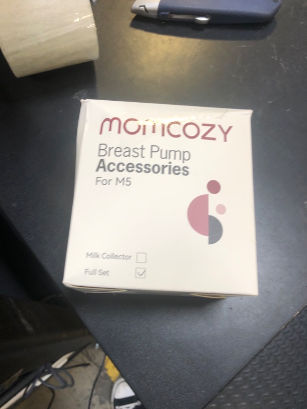 Photo 1 of Momcozy Full Set Collector Cup Only Compatible with Momcozy M5 NOT for Others. Original M5 Breast Pump Replacement Accessories (160ml, with Double-Sealed Flange 24mm)