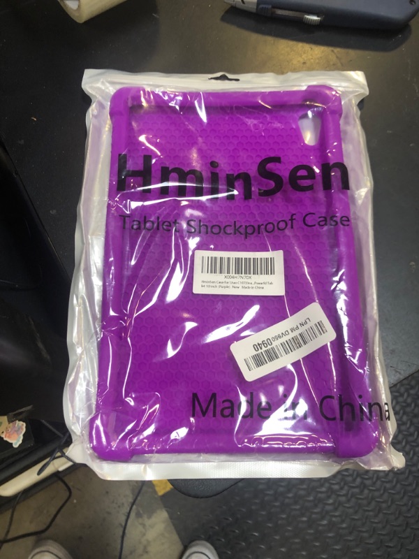 Photo 1 of HminSen Case for Urao C107 Tablet, Kids Friendly Soft Silicone Adjustable Stand Cover for Urao C107 10.1 inch (Purple)