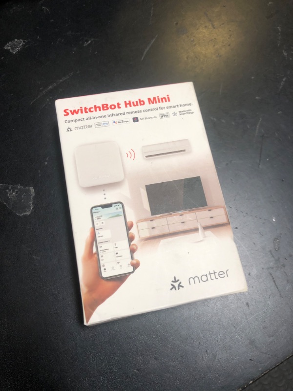 Photo 1 of SwitchBot Hub Mini Smart Remote - IR Blaster, Link SwitchBot to Wi-Fi (Support 2.4GHz), Control TV, Air Conditioner, Compatible with Alexa, Google Home, IFTTT