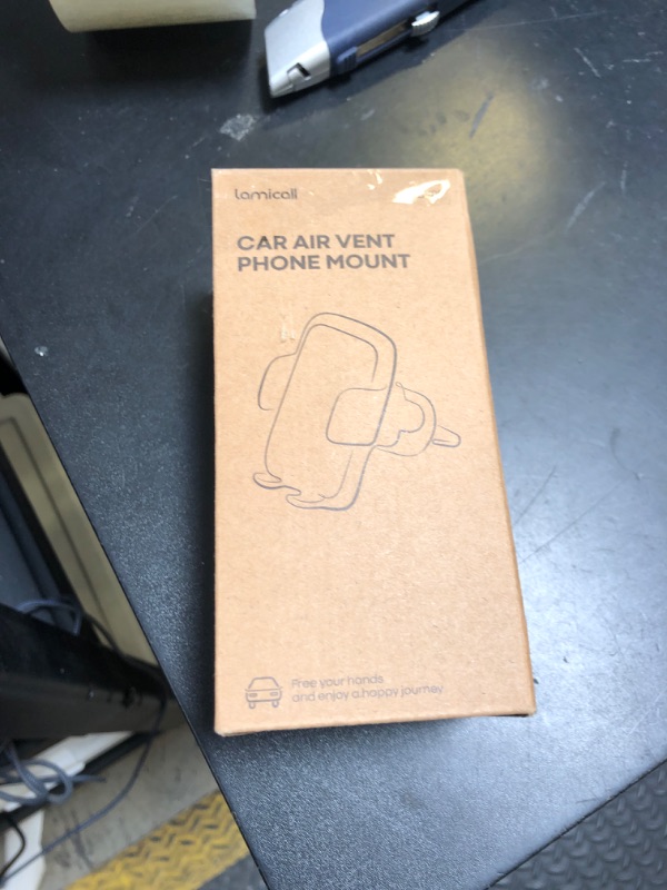 Photo 1 of Lamicall 2025 Wider Clamp & Metal Hook Car Phone Holder Vent [Thick Cases Friendly] Phone Holders for Your Car Mount Automobile Hands Free Cradle Air Vent for iPhone 16 15 14 13 Pro Max Smartphone