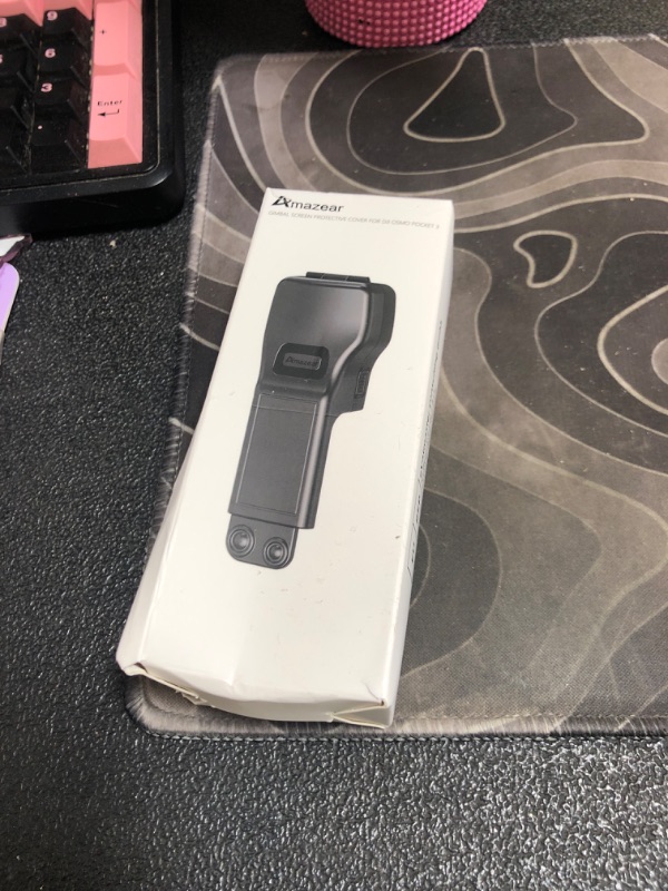 Photo 1 of Amazear Gimbal Screen Protective Cover for DJI Osmo Pocket 3 Accessories,DJI Pocket3 Camera Lens Cap Hard Case with Soft Lining, Compact Design, Quick Open/Close, Black