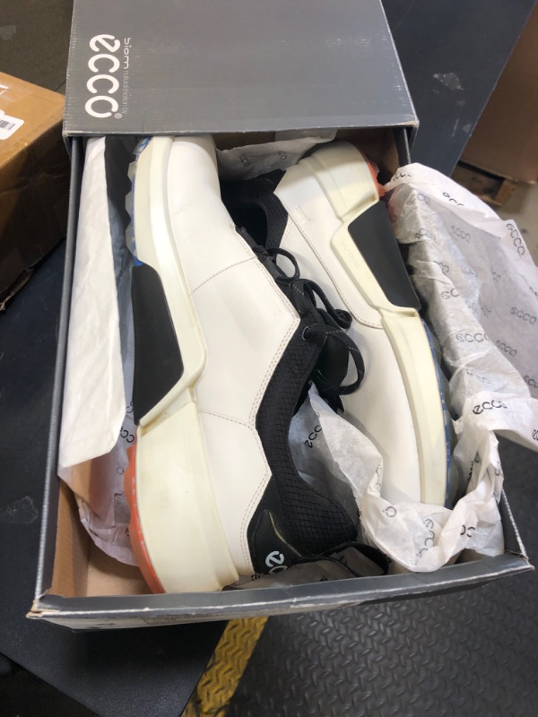 Photo 1 of ECCO Men's Biom Hybrid 4 Gore-TEX Waterproof Golf Shoe, White/Black EVR Edition, 14-14.5