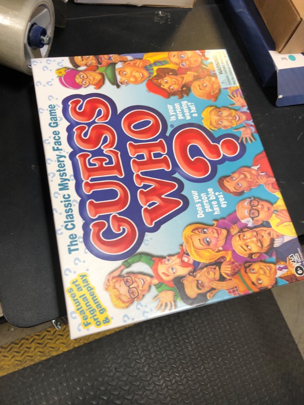 Photo 1 of Guess Who? Board Game with Classic Characters by Winning Moves Games USA, Classic Children's Mystery Board Game of Deduction for 2 Players, Ages 6+ (1191)